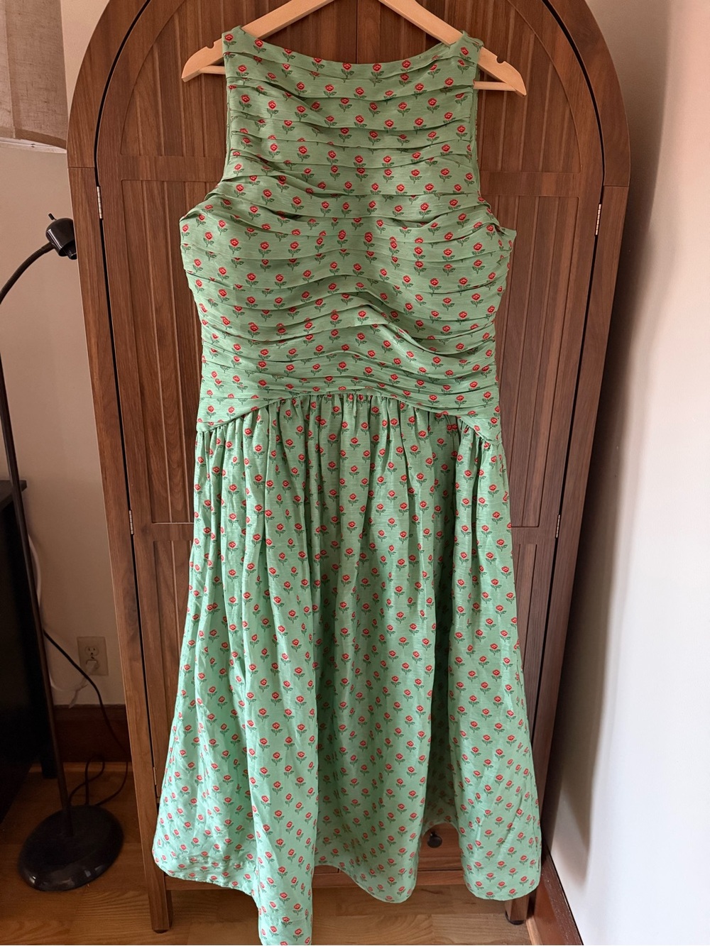 LOVAAN Val midi length linen dress